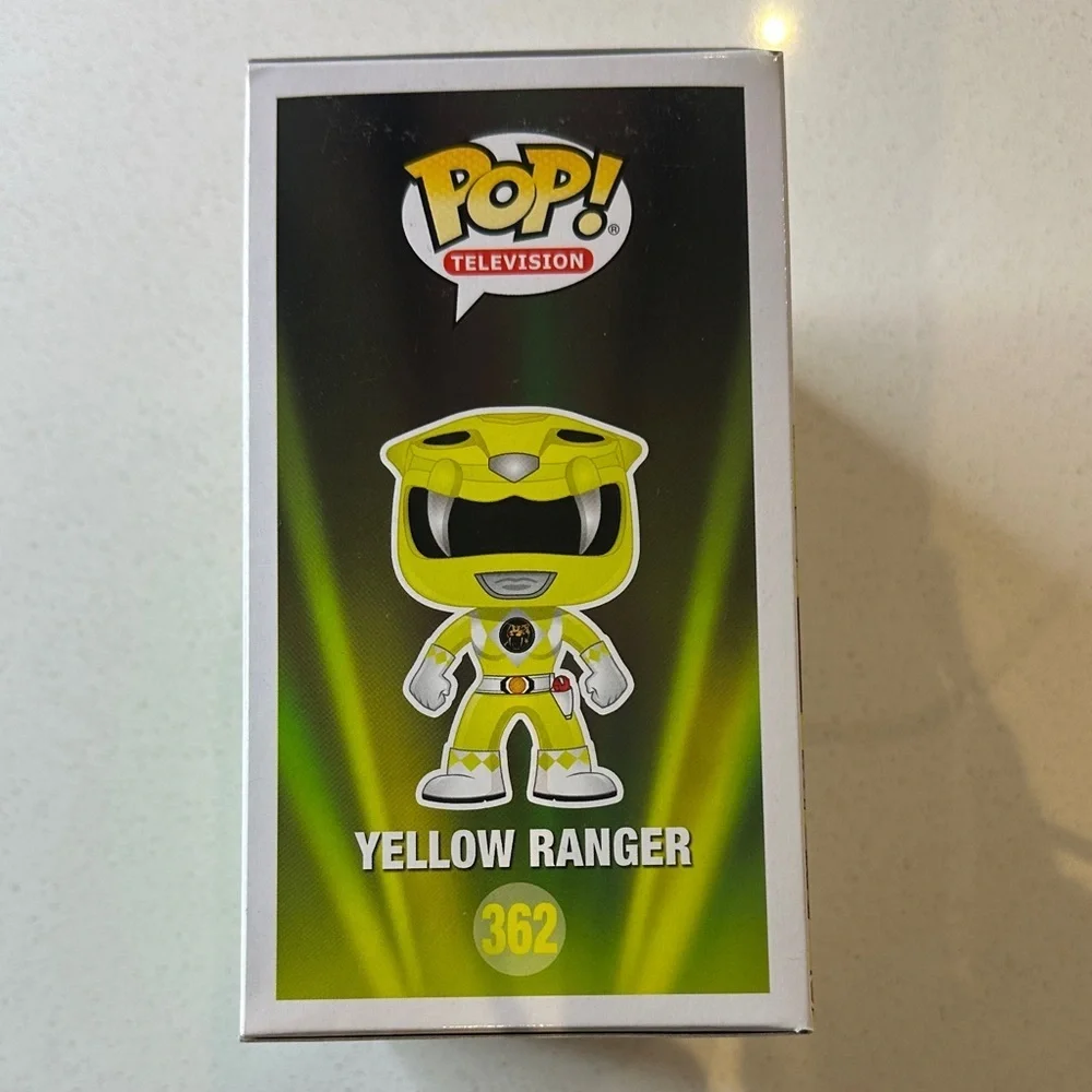 Funko Pop Yellow Ranger #362 Power Rangers GameStop Exclusive - Picture 2 of 7